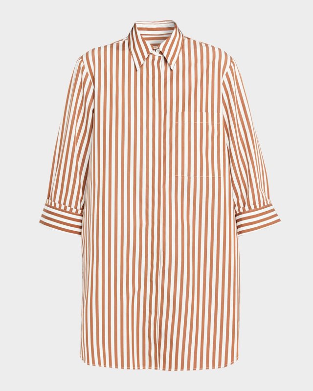 Morning After Striped Shirtdress